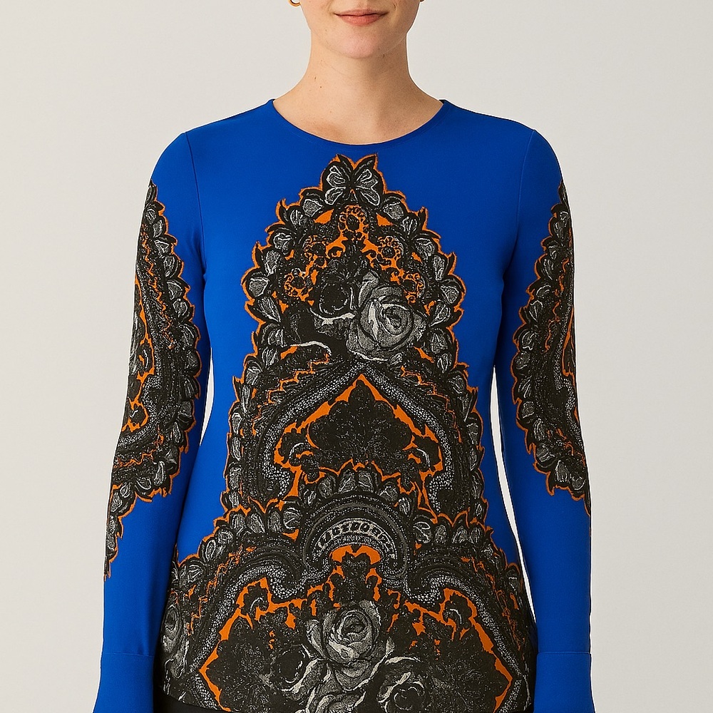 Stella McCartney Blue Graphic Blouse